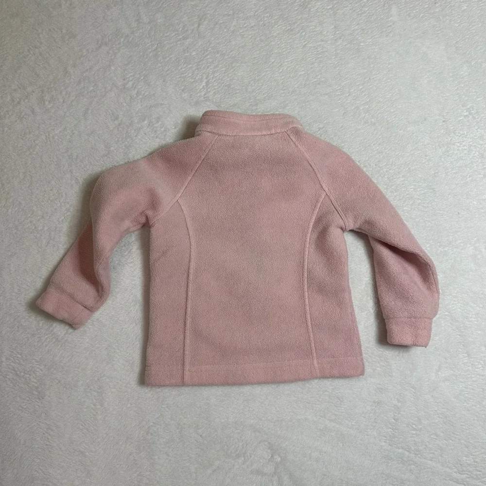 Columbia Kids 3T Pink Fleece Jacket Benton Spring Full Zip Girls Toddler Outdoor